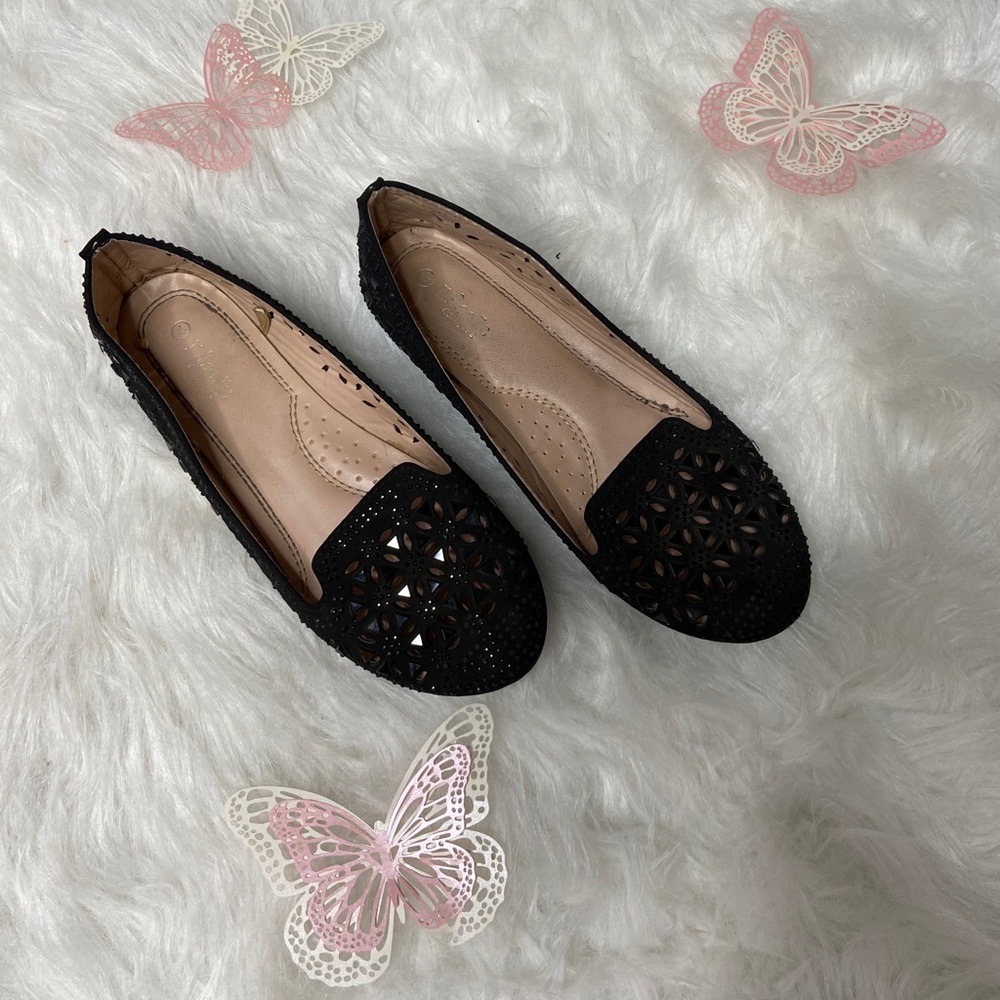 Girls Black Valerina Shoes